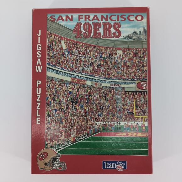Team NFL Vintage San Francisco 49ers "Fandemonium!" 513 Piece Jigsaw Puzzle GUC - Picture 1 of 12